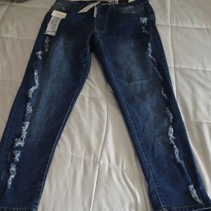 NEW Vince Blue Women's High Rise Skinny Jeans - Dark Blue Size 14